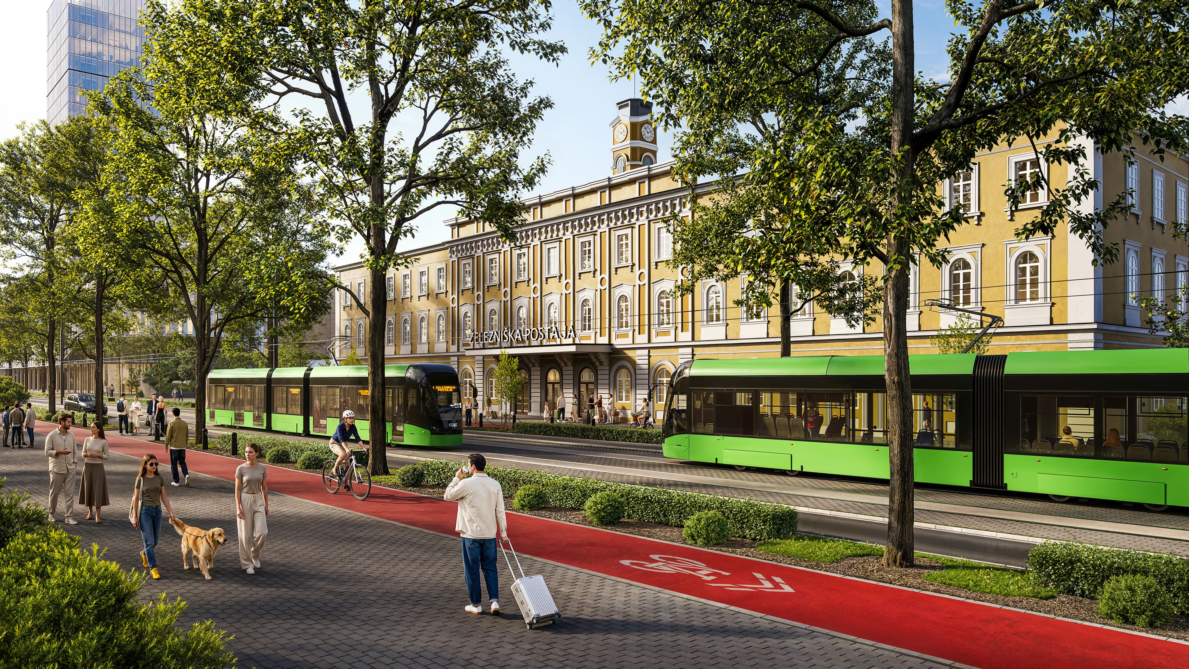 Ljubljana tramvaj vizualizacija